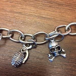 Rock Rebel Jewelry - Rock Rebel 💀 Skull Charm Bracelet Rock Rebel Jewelry - Rock Rebel 💀 Skull Charm Bracelet